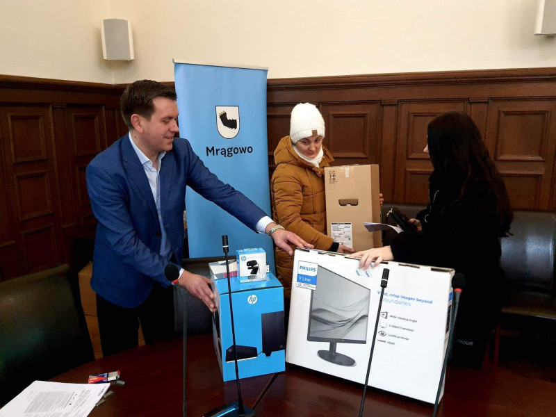 Rozdanie sprzętu w ramach projektu