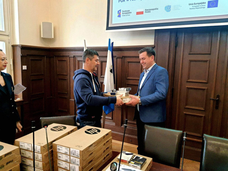 Rozdanie sprzętu w ramach projektu