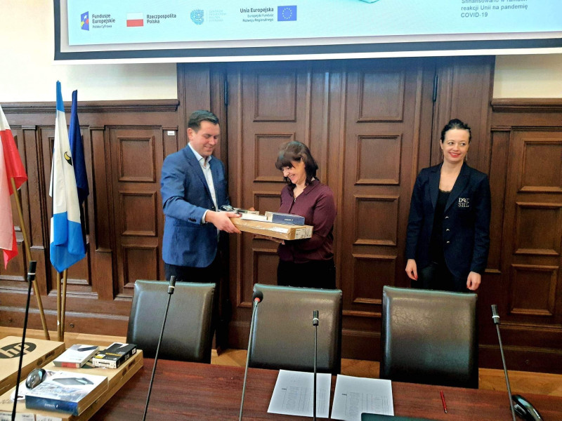 Rozdanie sprzętu w ramach projektu